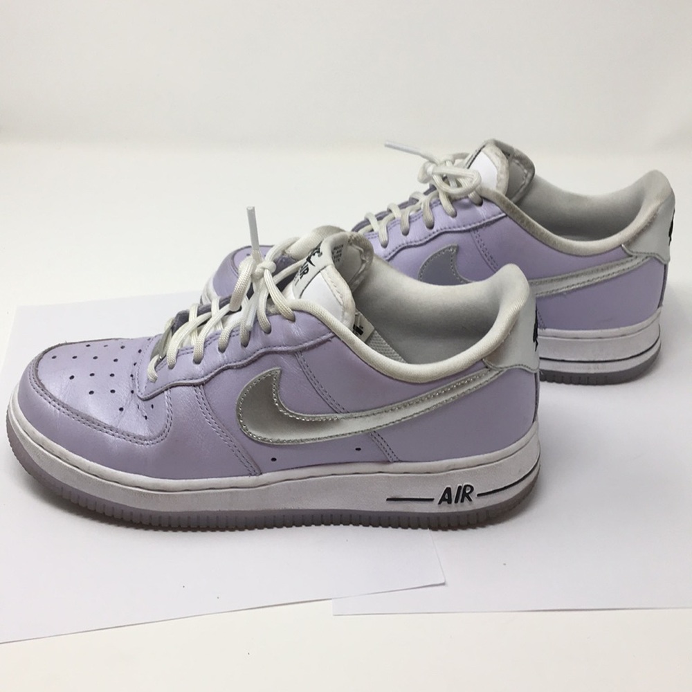 Nike purple metallic air force 1 '07 sneakers